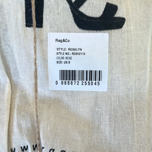 Rag & Co ROSALYN Beige Block Heeled Cut-Out Sandal Mule Ankle Strap - Picture 3 of 8